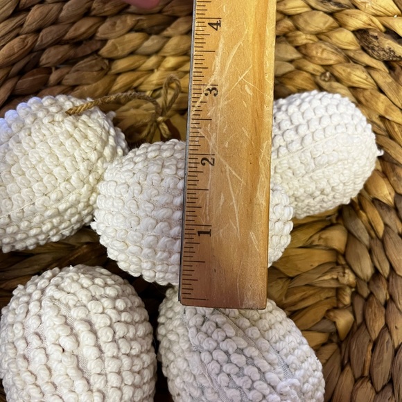 5 Large Primitive chenille Easter eggs farmhouse bowl filler tier tray decor - Picture 6 of 10